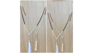 fashion necklace women accessories tassels mix beads wholesale price